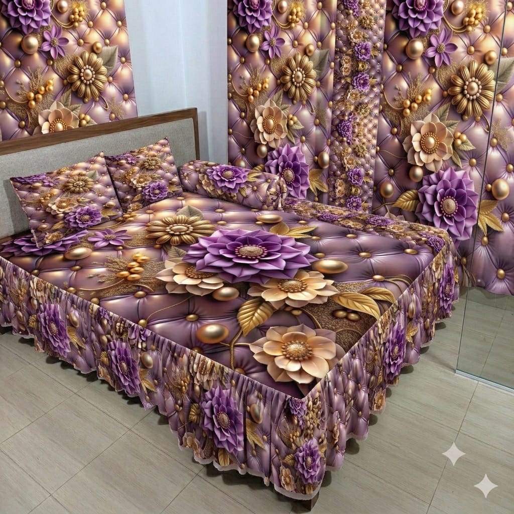 3D প্রিন্টের ওয়াটারপ্রুফ কুচি বেডশীট=57